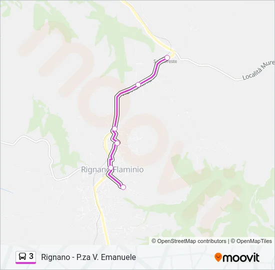 3 Bus Line Map