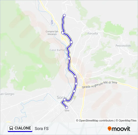 CIALONE Bus Line Map