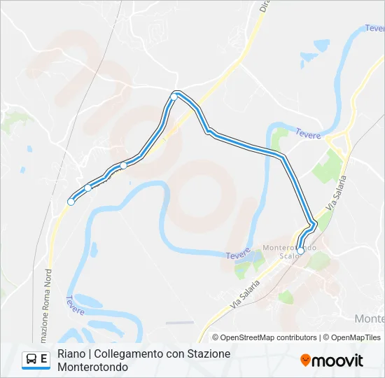 E Bus Line Map