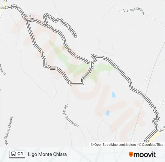 C1 Bus Line Map