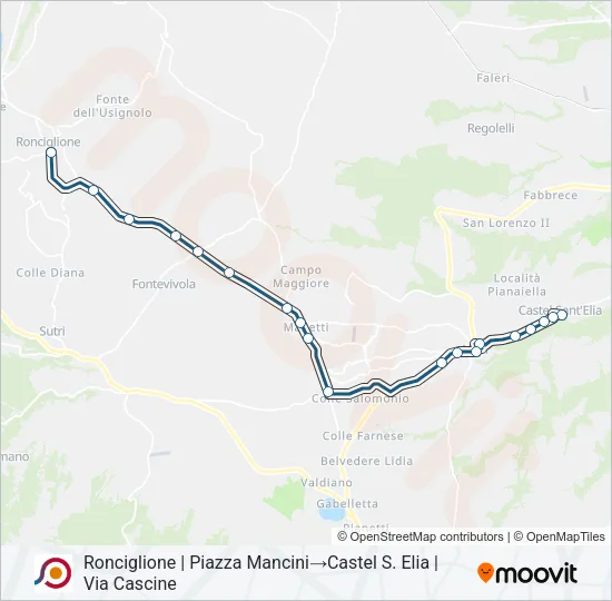 COTRAL Bus Line Map