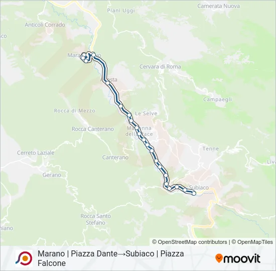 COTRAL Bus Line Map