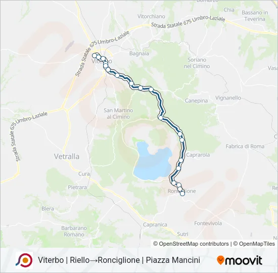 COTRAL Bus Line Map
