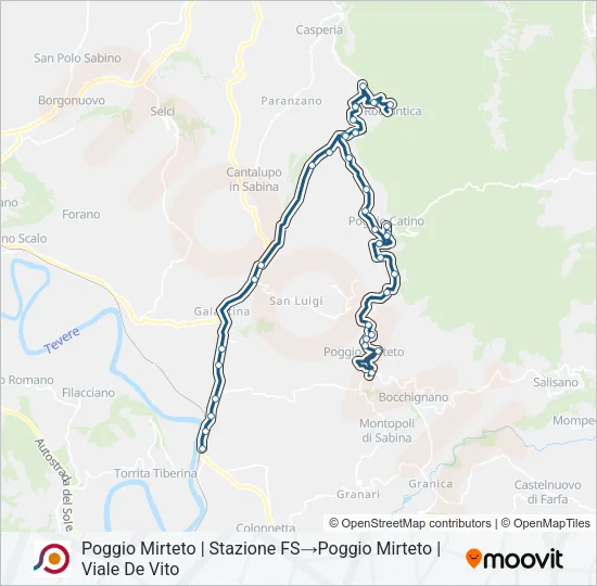 COTRAL Bus Line Map