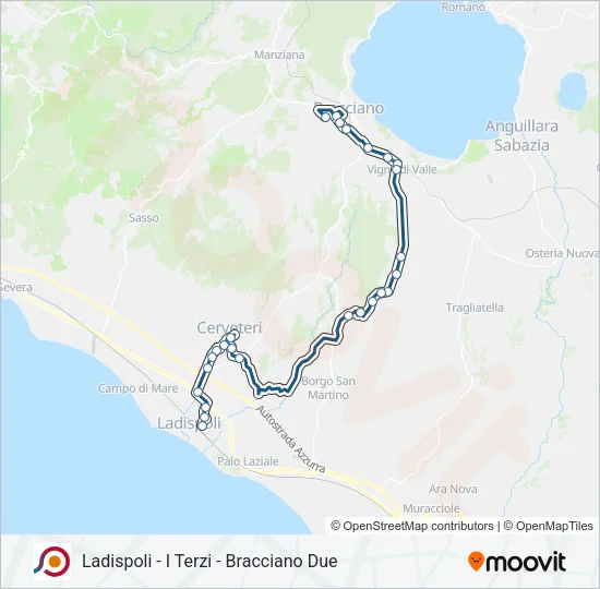 COTRAL Bus Line Map