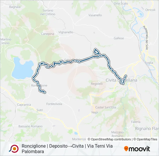 COTRAL Bus Line Map
