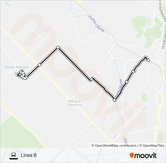 PONTINIA Bus Line Map