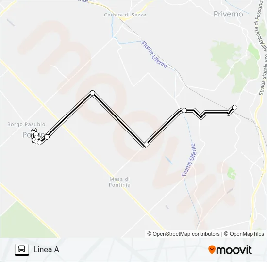 PONTINIA Bus Line Map