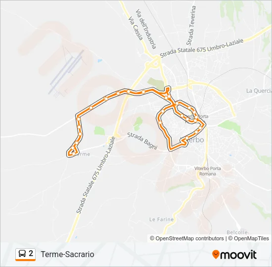 2 Bus Line Map