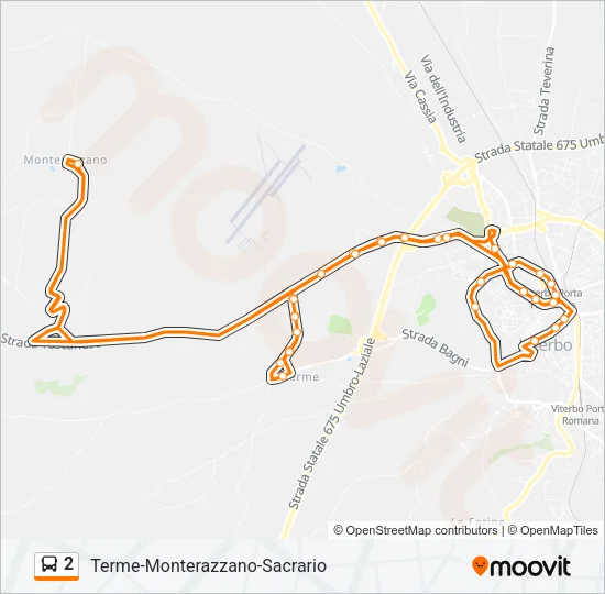 2 Bus Line Map