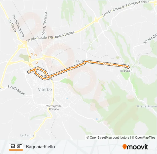 6F Bus Line Map