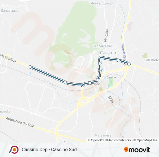 COTRAL Bus Line Map