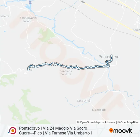 COTRAL Bus Line Map