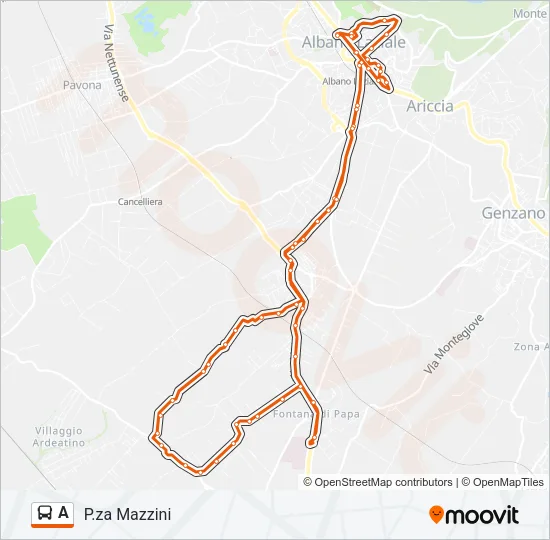 A Bus Line Map