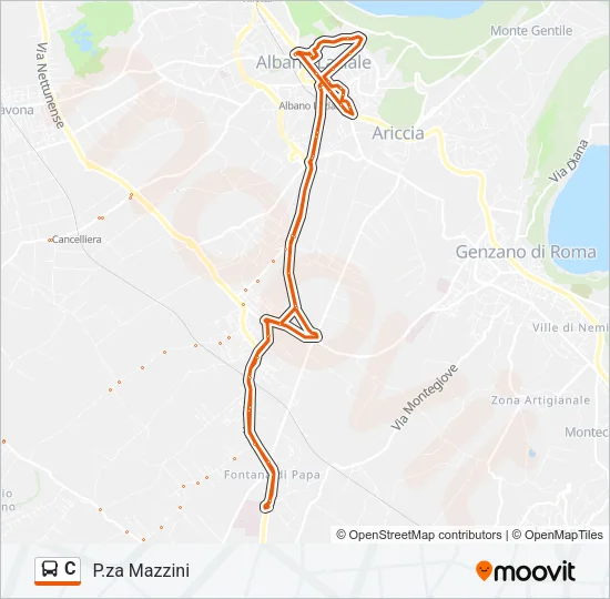 C Bus Line Map
