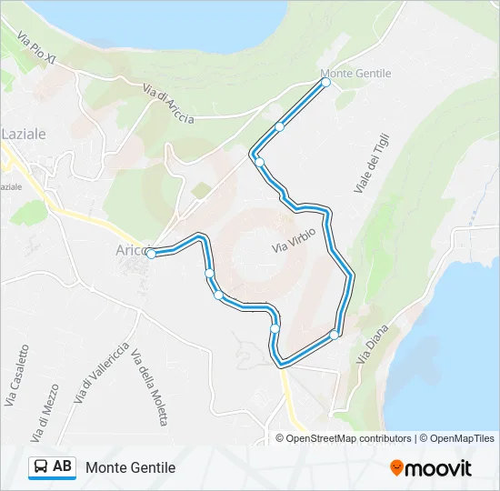 AB Bus Line Map