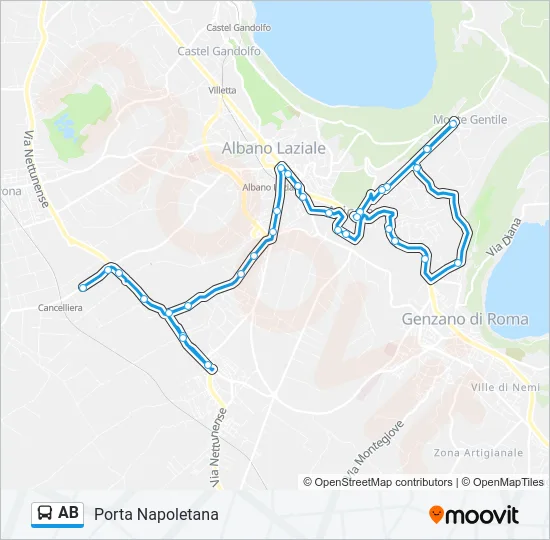 AB Bus Line Map