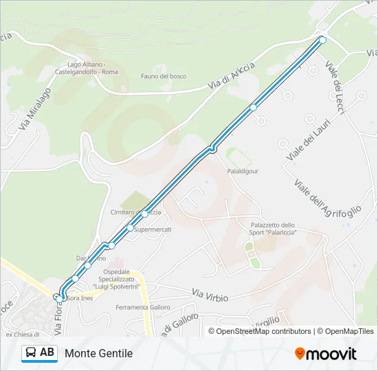 AB Bus Line Map