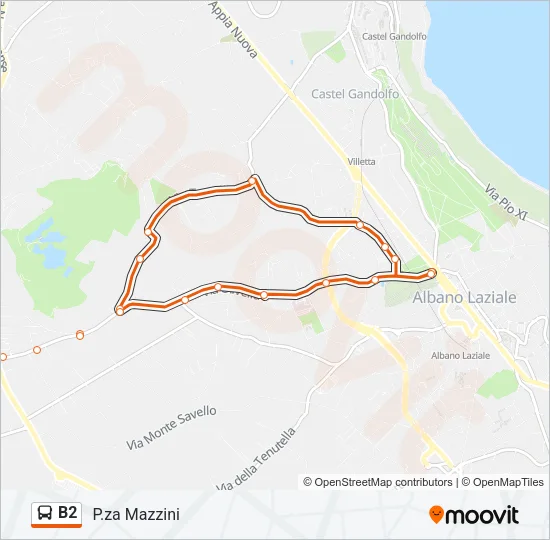 B2 Bus Line Map