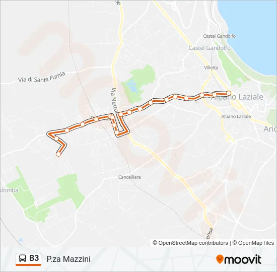 B3 Bus Line Map