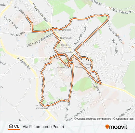 CE Bus Line Map