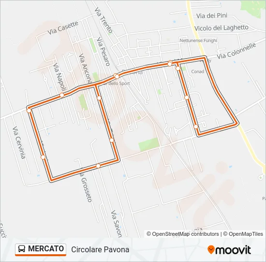 MERCATO Bus Line Map