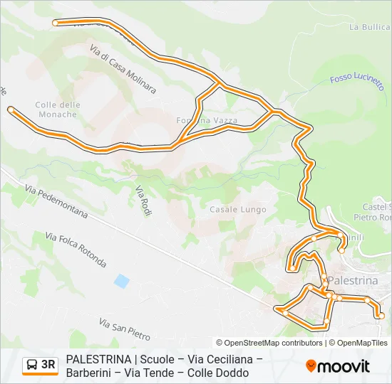 3R Bus Line Map