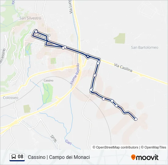 08 Bus Line Map