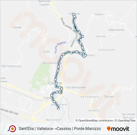 COTRAL Bus Line Map