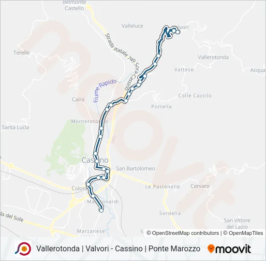 COTRAL Bus Line Map