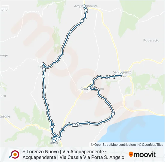 COTRAL Bus Line Map