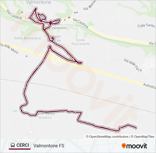 CERCI Bus Line Map