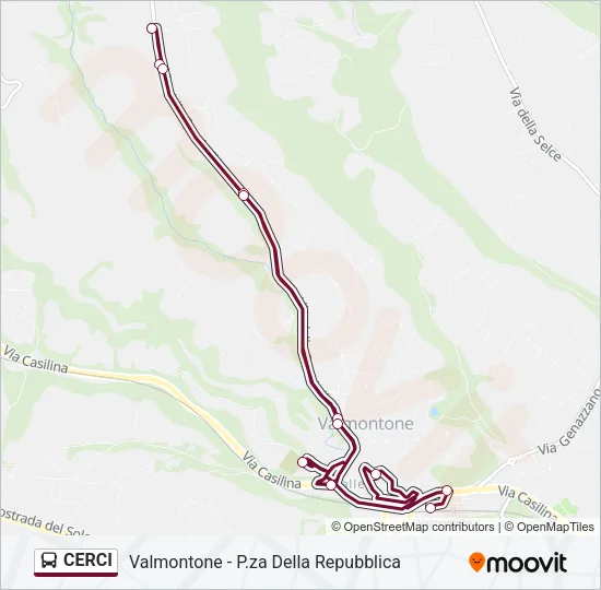CERCI Bus Line Map
