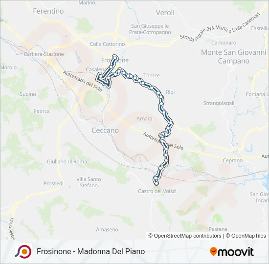 COTRAL Bus Line Map