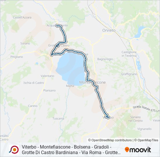 COTRAL bus Line Map