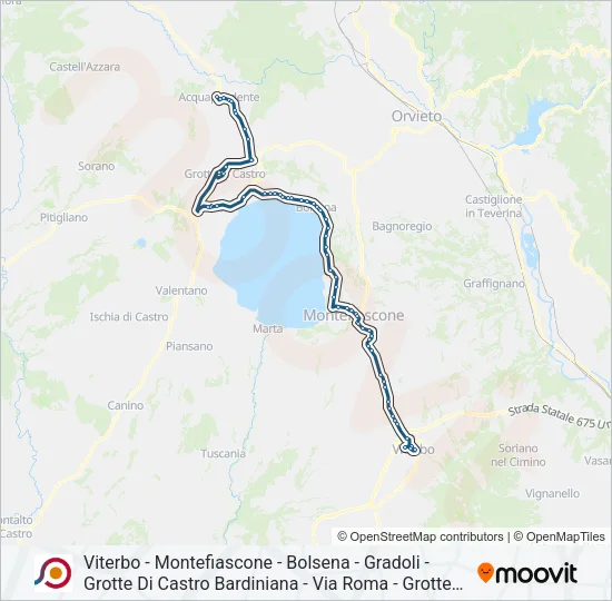 COTRAL Bus Line Map
