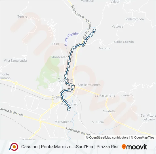 COTRAL Bus Line Map