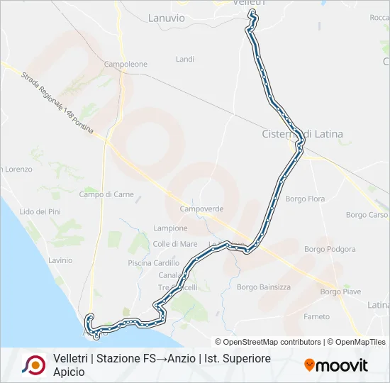 COTRAL Bus Line Map