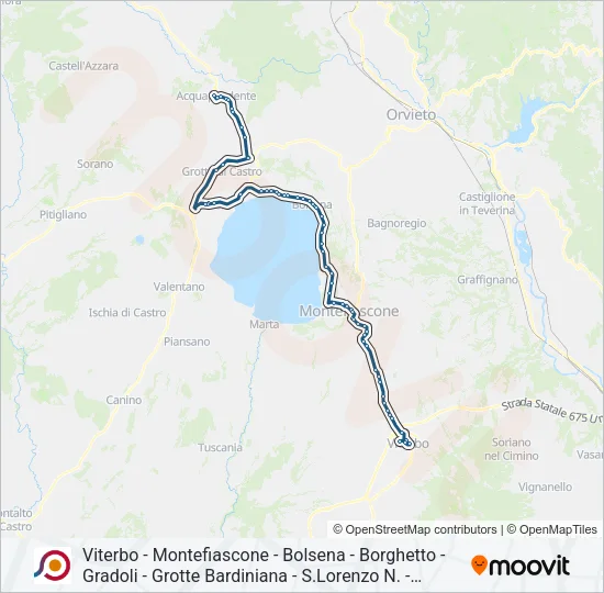 COTRAL Bus Line Map