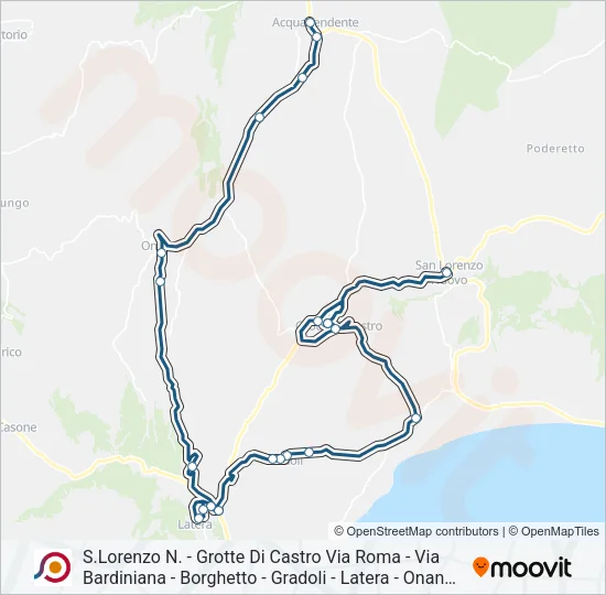 COTRAL Bus Line Map