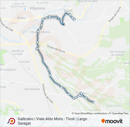 COTRAL Bus Line Map