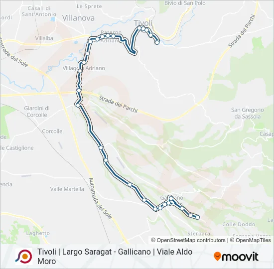 COTRAL Bus Line Map