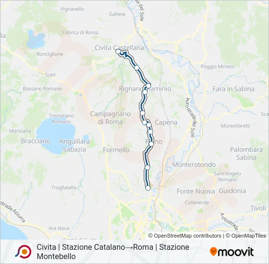 COTRAL Bus Line Map