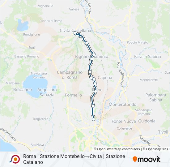 COTRAL bus Line Map