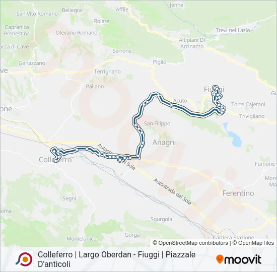 COTRAL Bus Line Map