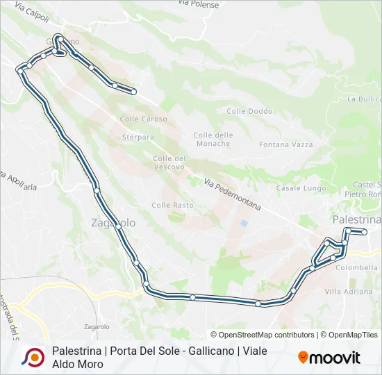 COTRAL Bus Line Map