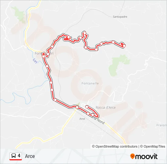 4 Bus Line Map