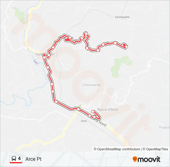 4 Bus Line Map
