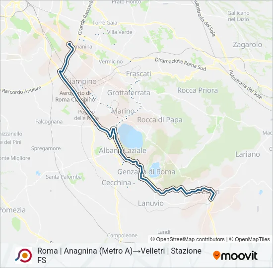 COTRAL Bus Line Map