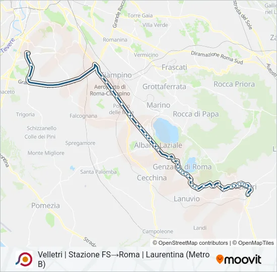 COTRAL Bus Line Map